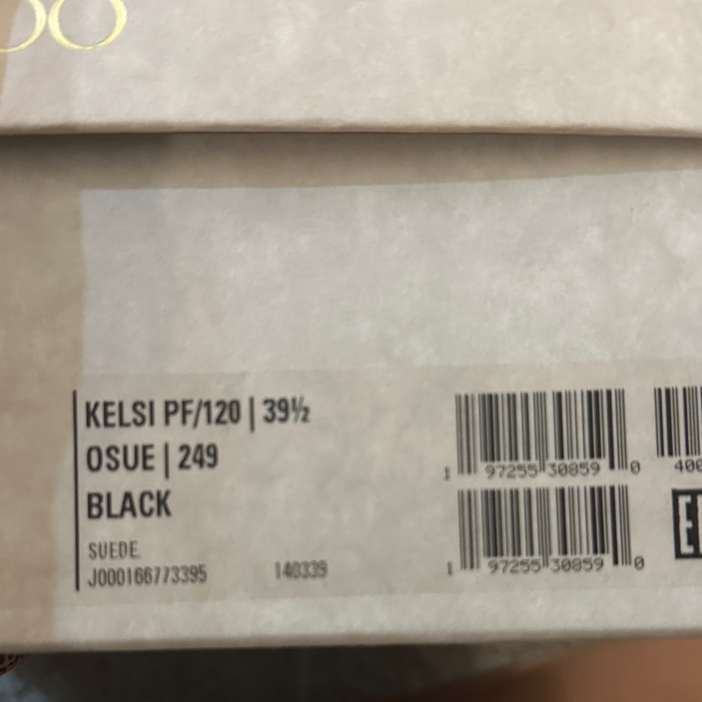 Jimmy Choo Black Suede Strappy Platform Heels - Picture 6 of 6